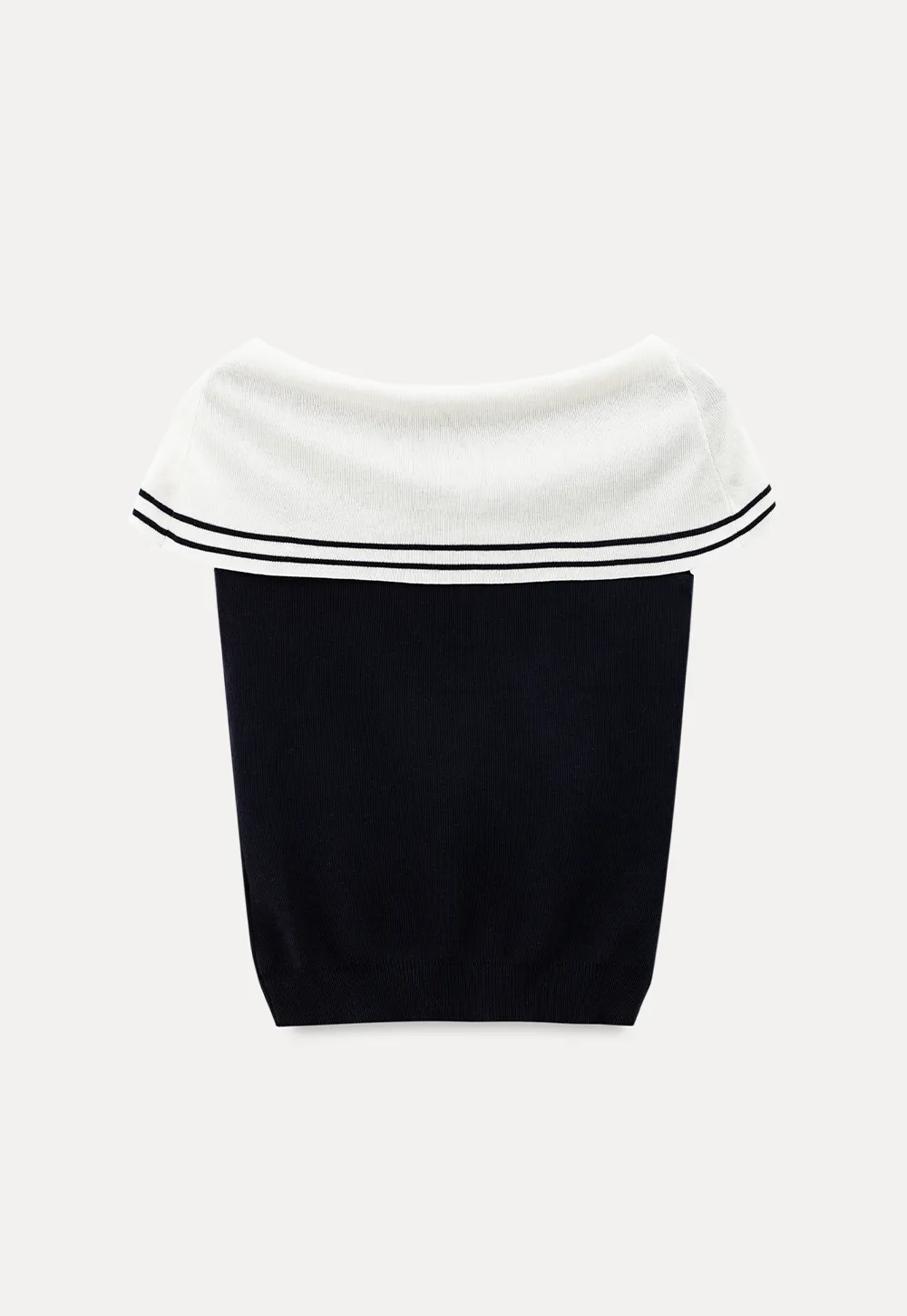 Off Shoulder Knot Detail Knit Sweater