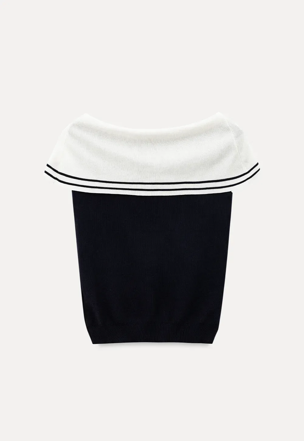 Off Shoulder Knot Detail Knit Sweater