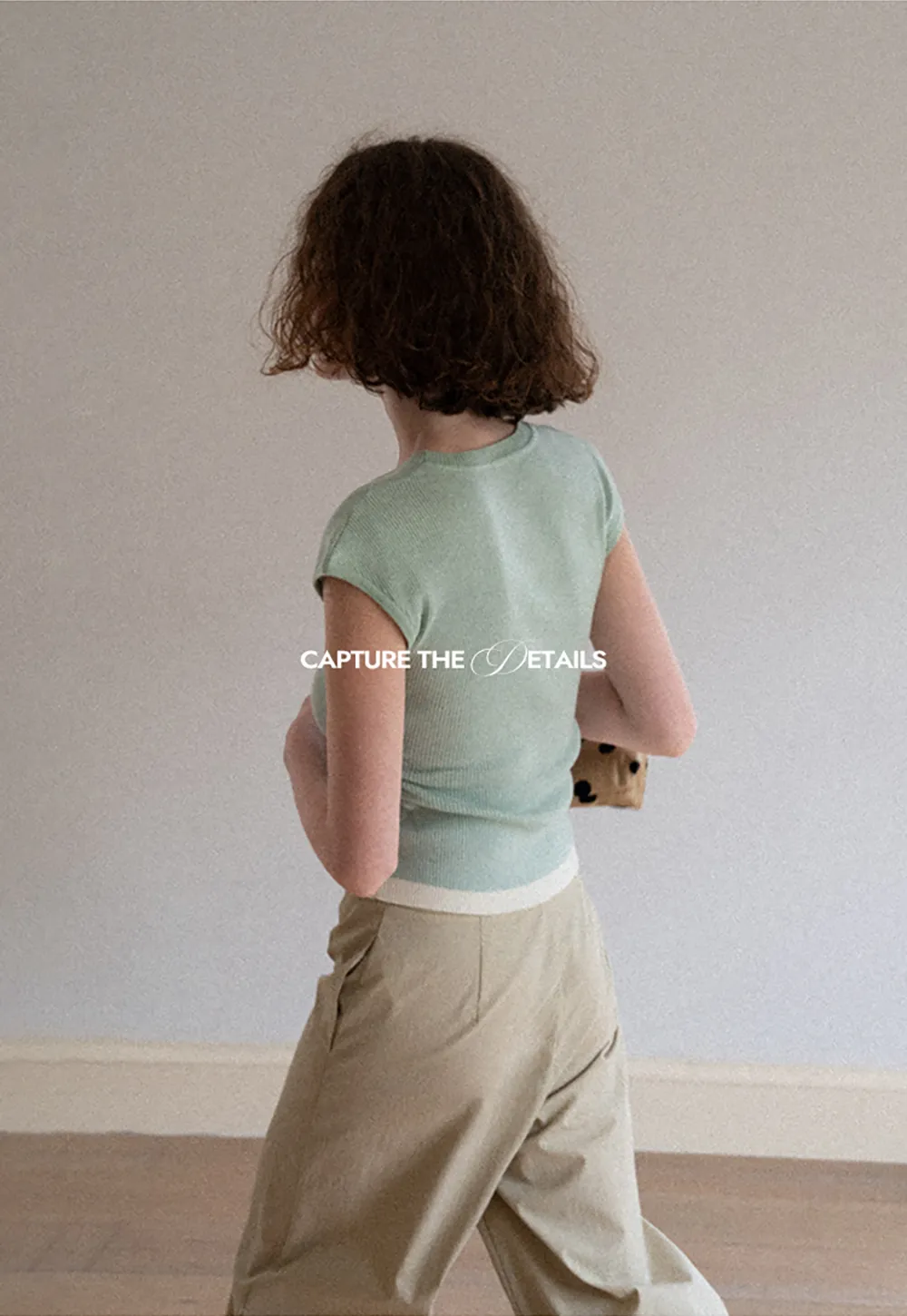 Contrast Trim Crew Neck Short Sleeve Knit Sweater