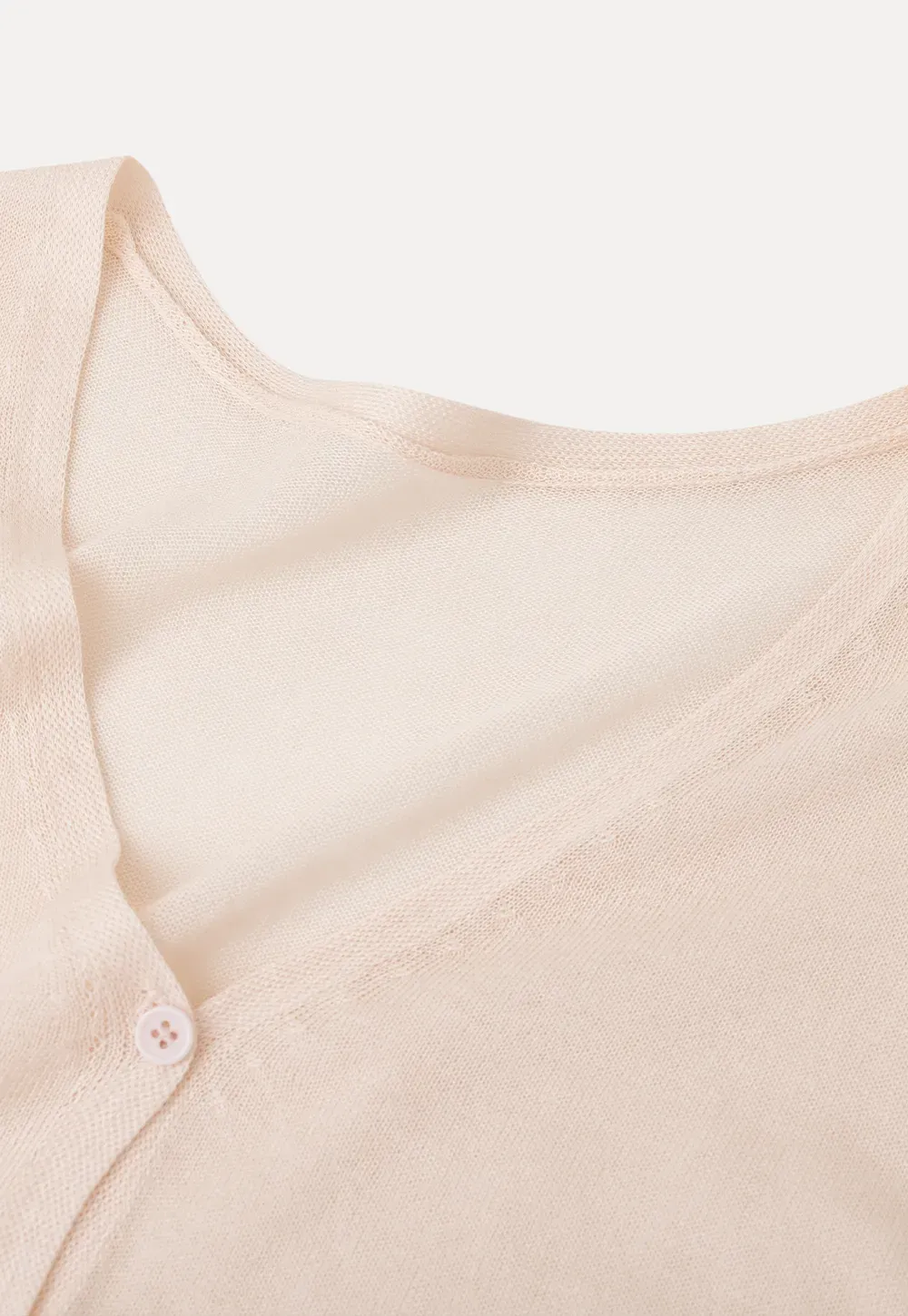 V Neck Button Front Knit Cardigan with Tank Top