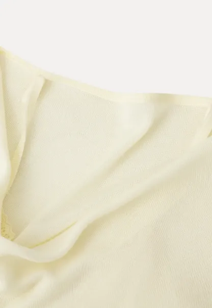 Cowl Neck Short Sleeve Woolen Knit Sweater