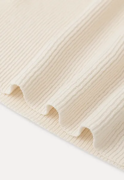 Ribbed Knit Short Sleeve Top