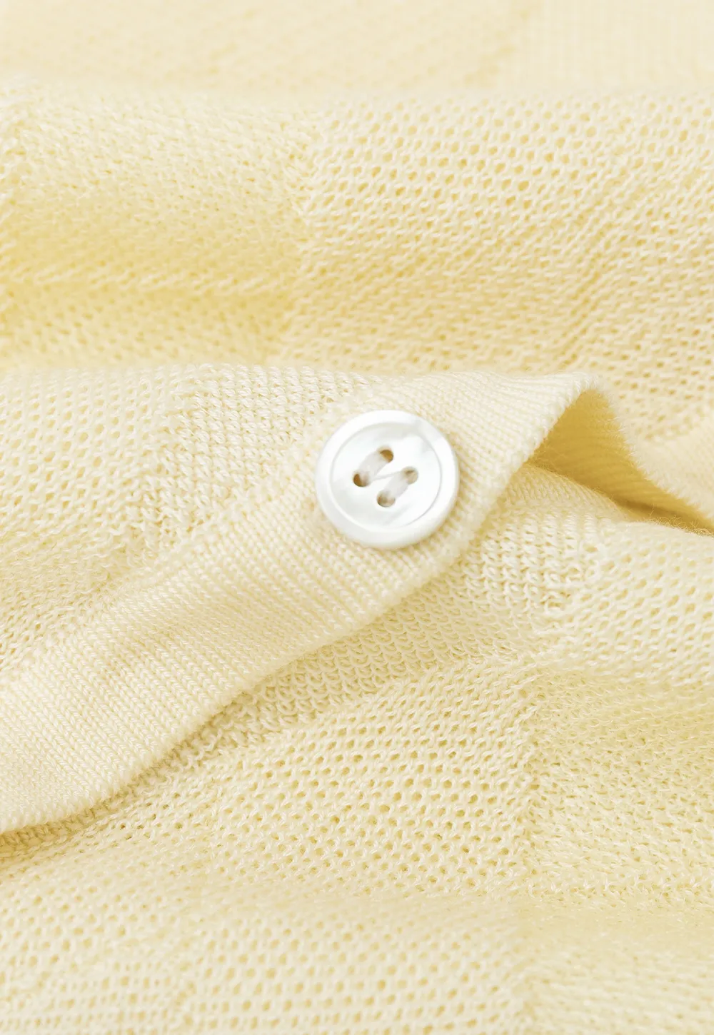 Diamond Knit Button Front Short Sleeve Sweater