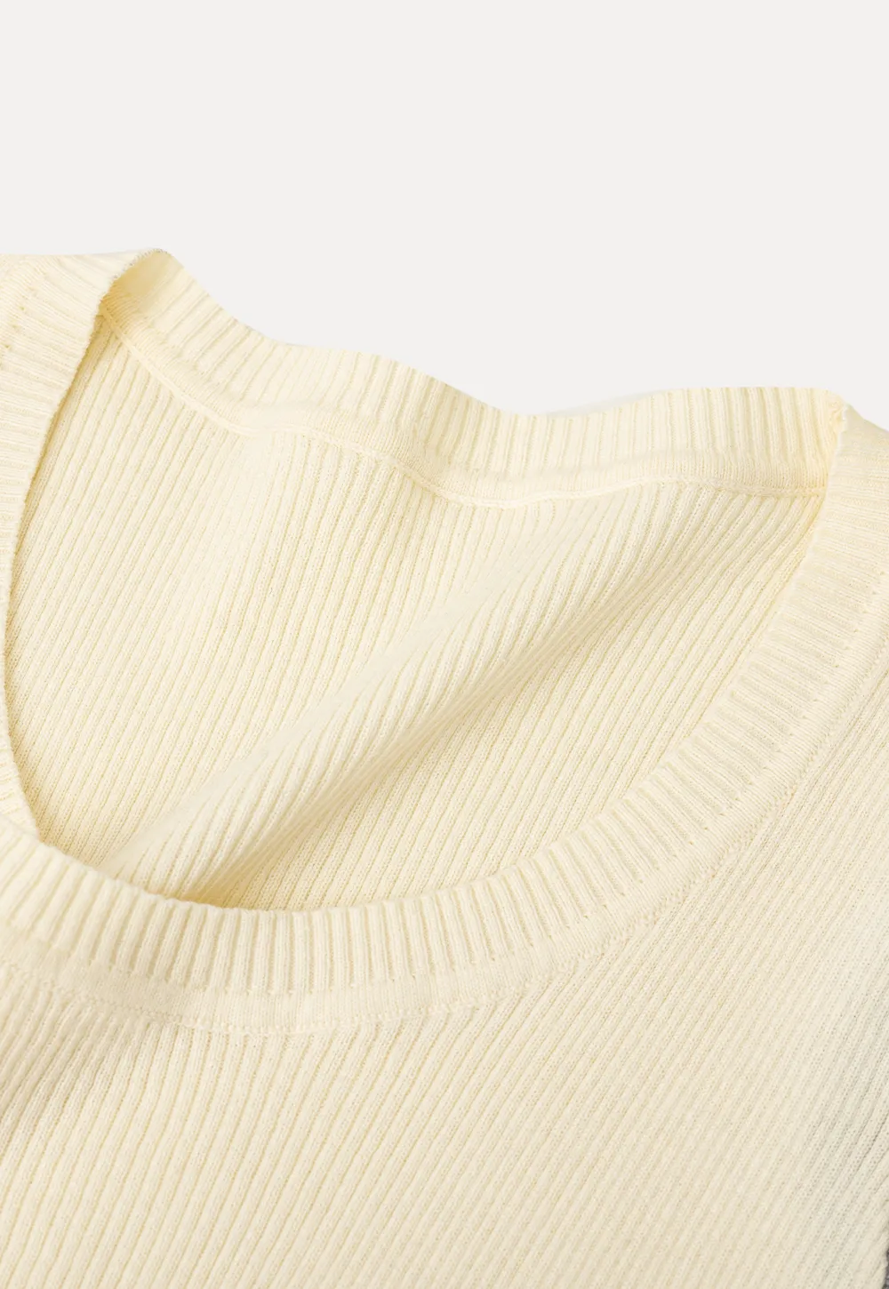 Contrast Shoulder Panel Knit Sleeveless Top
