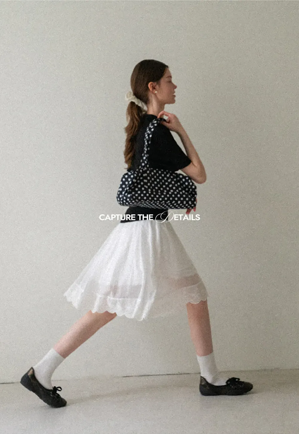 Ribbed Knit Polo Neck Short Sleeve Sweater