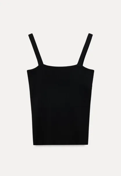 Ribbed Knit Polo Neck Short Sleeve Sweater