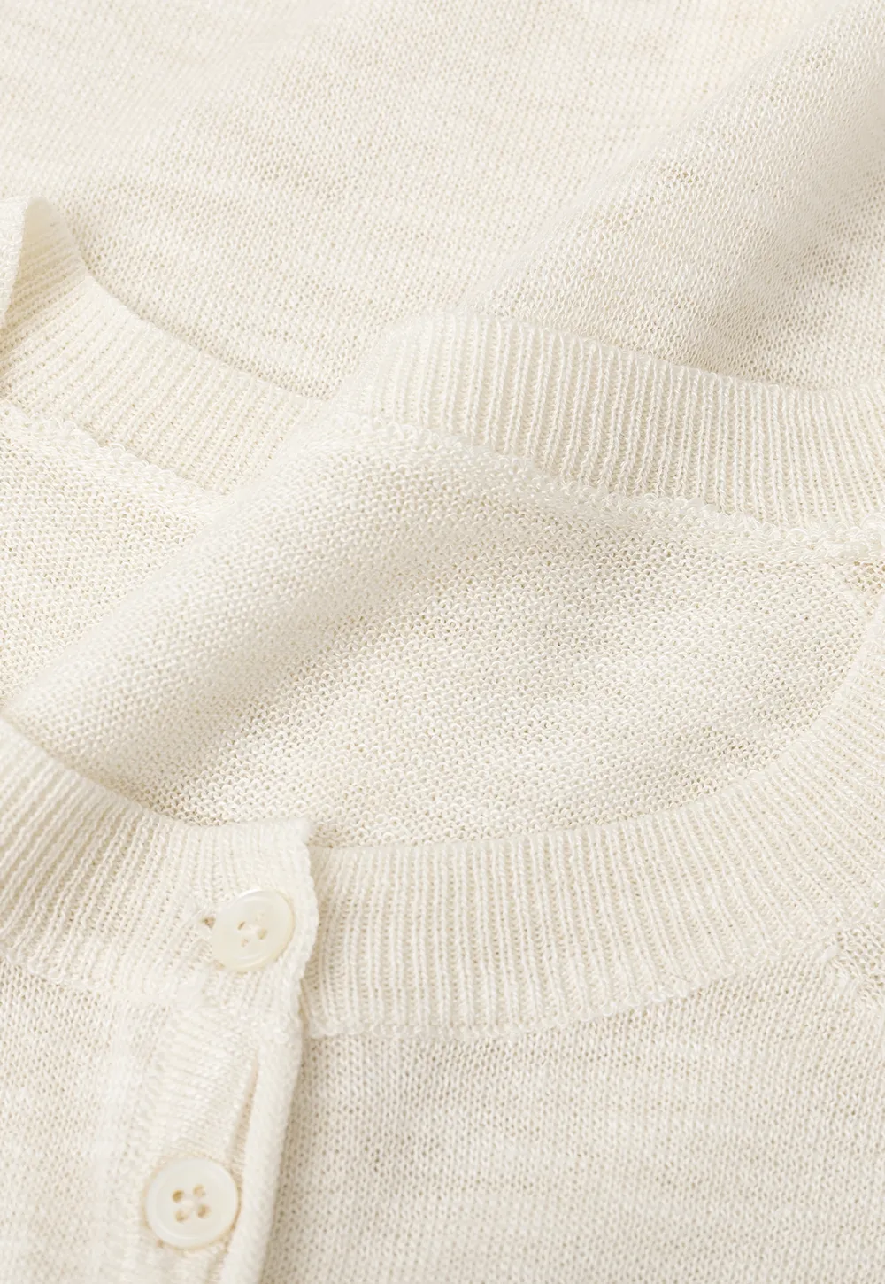 Asymmetrical Button Front Knit Sweater Short Sleeve V Neck