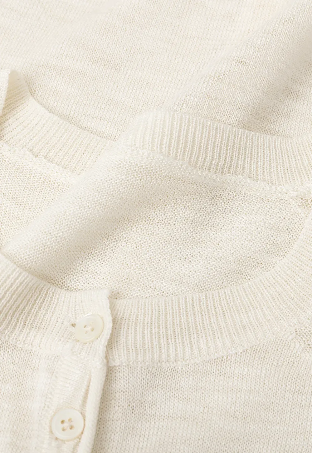 Asymmetrical Button Front Knit Sweater Short Sleeve V Neck