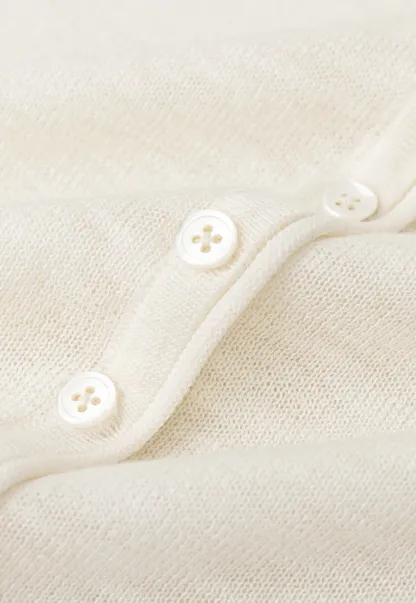 Asymmetrical Button Front Knit Sweater Short Sleeve V Neck