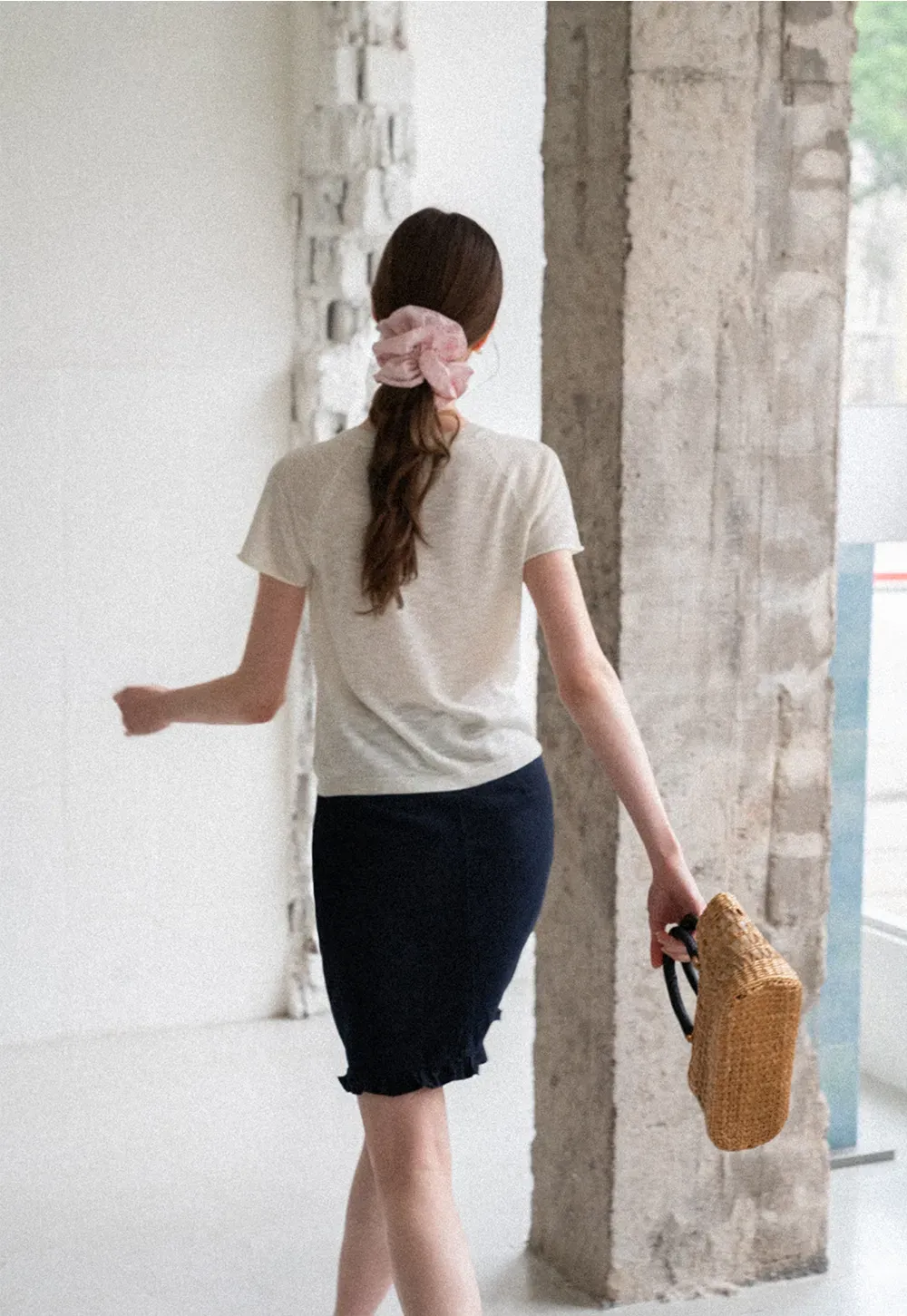 Asymmetrical Button Front Knit Sweater Short Sleeve V Neck
