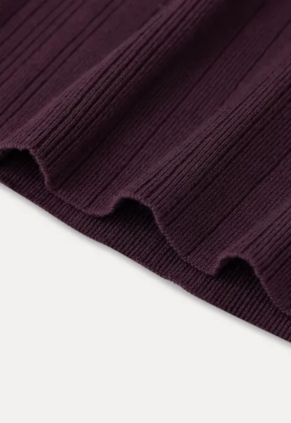 Ribbed Square Neck Sleeveless Knit Top