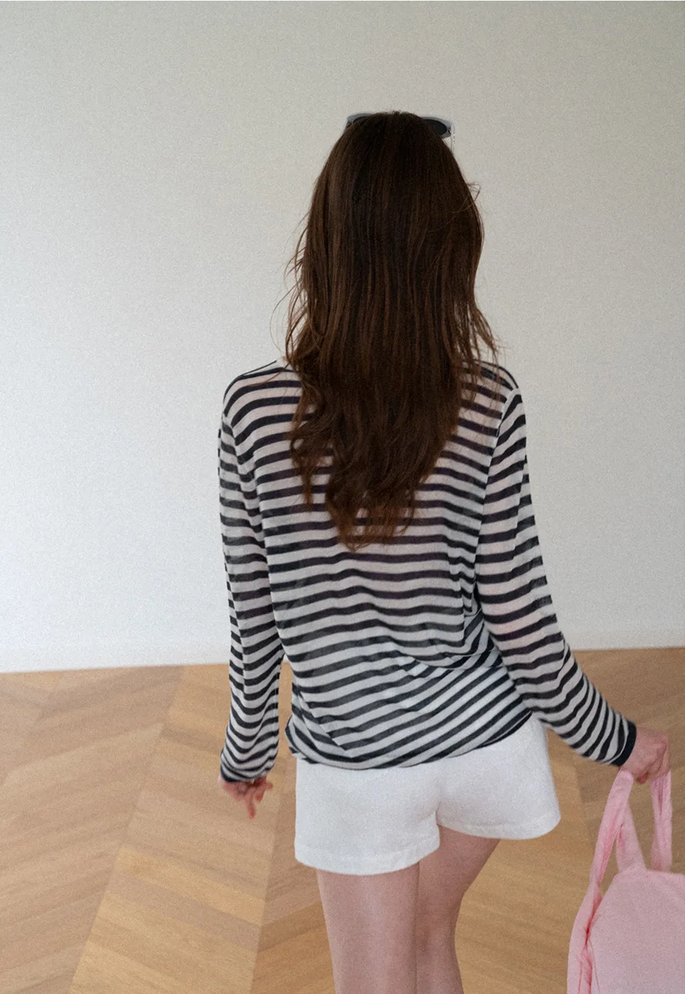 Lace Trim V Neck Long Sleeve Knit Sweater