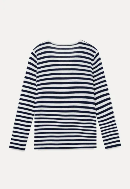 Lace Trim V Neck Long Sleeve Knit Sweater