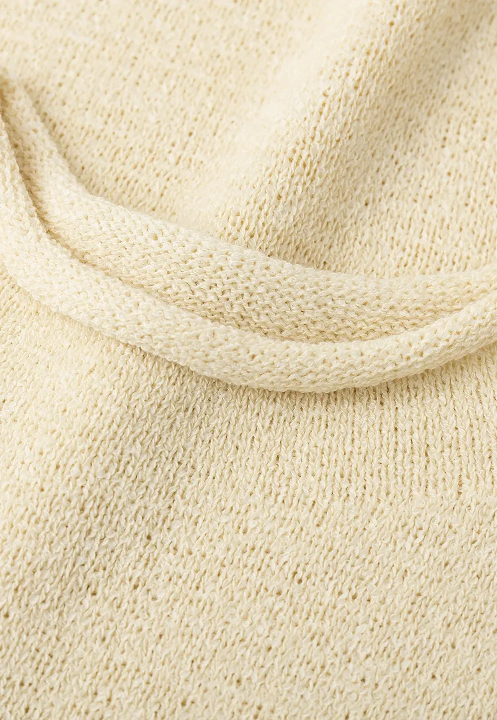 Ribbed Knit Sleeveless High Neck Sweater