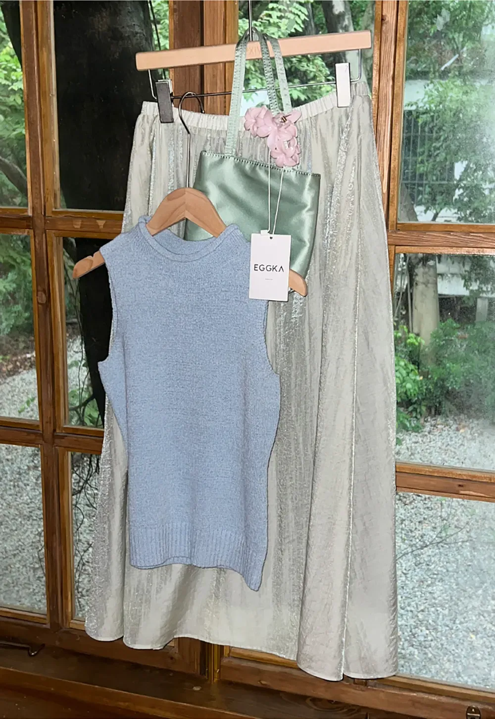 Ribbed Knit Sleeveless High Neck Sweater