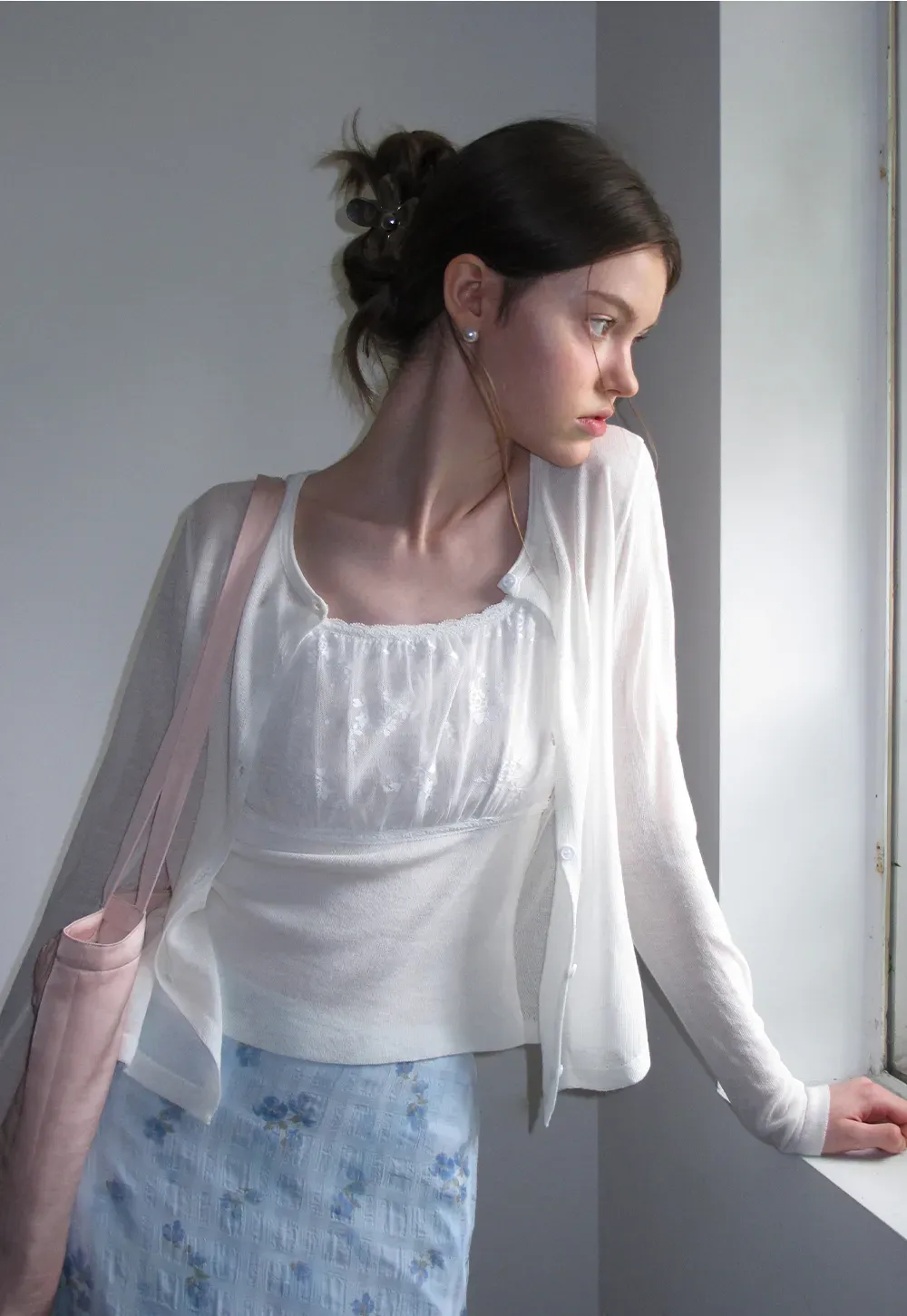 Long Sleeve Button Front Knit Sweater