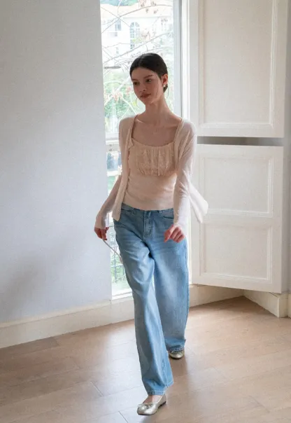 Long Sleeve Button Front Knit Sweater