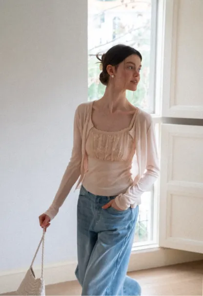 Long Sleeve Button Front Knit Sweater