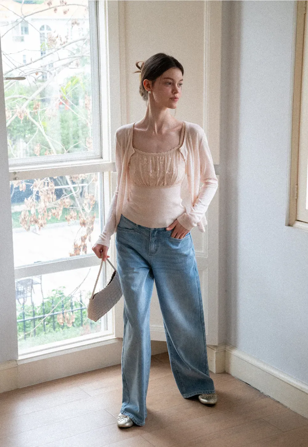 Long Sleeve Button Front Knit Sweater