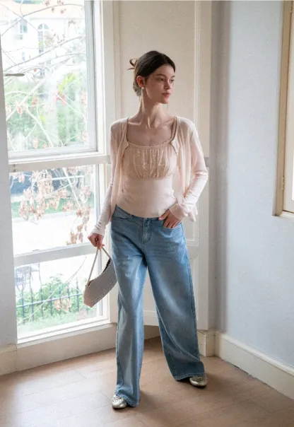 Long Sleeve Button Front Knit Sweater