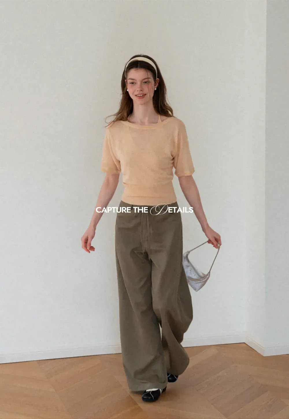 Asymmetrical Neck Cropped Woolen Knit Sweater