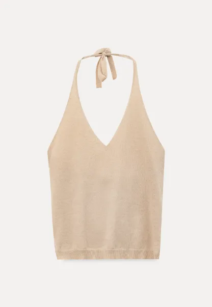 Asymmetrical Neck Cropped Woolen Knit Sweater