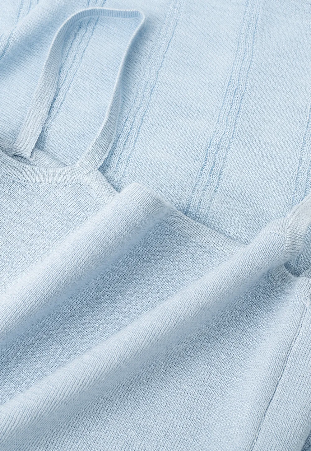 Off Shoulder Knit Sweater With Strappy Detail And Tank Top Set