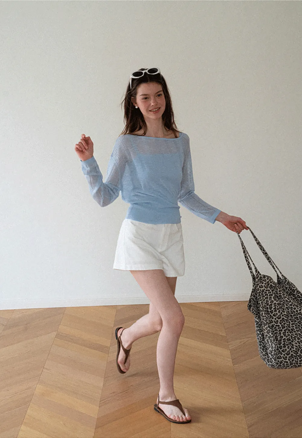 Off Shoulder Knit Sweater With Strappy Detail And Tank Top Set
