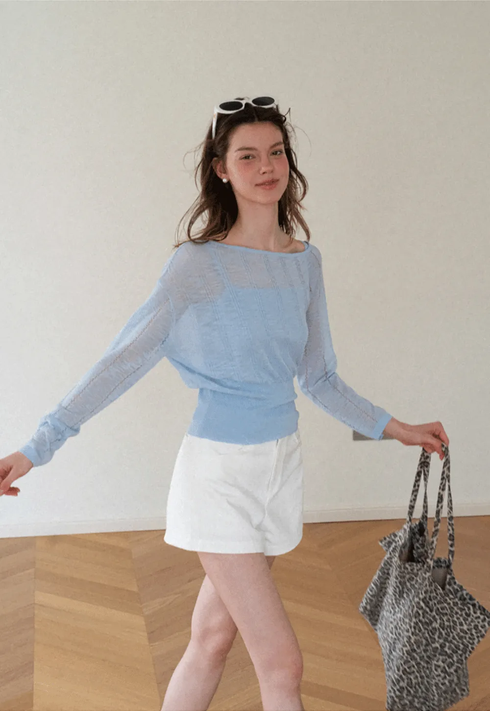 Off Shoulder Knit Sweater With Strappy Detail And Tank Top Set