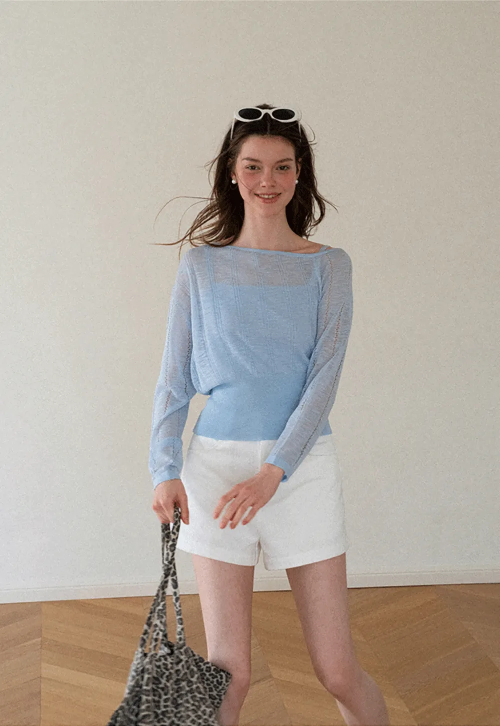 Off Shoulder Knit Sweater With Strappy Detail And Tank Top Set