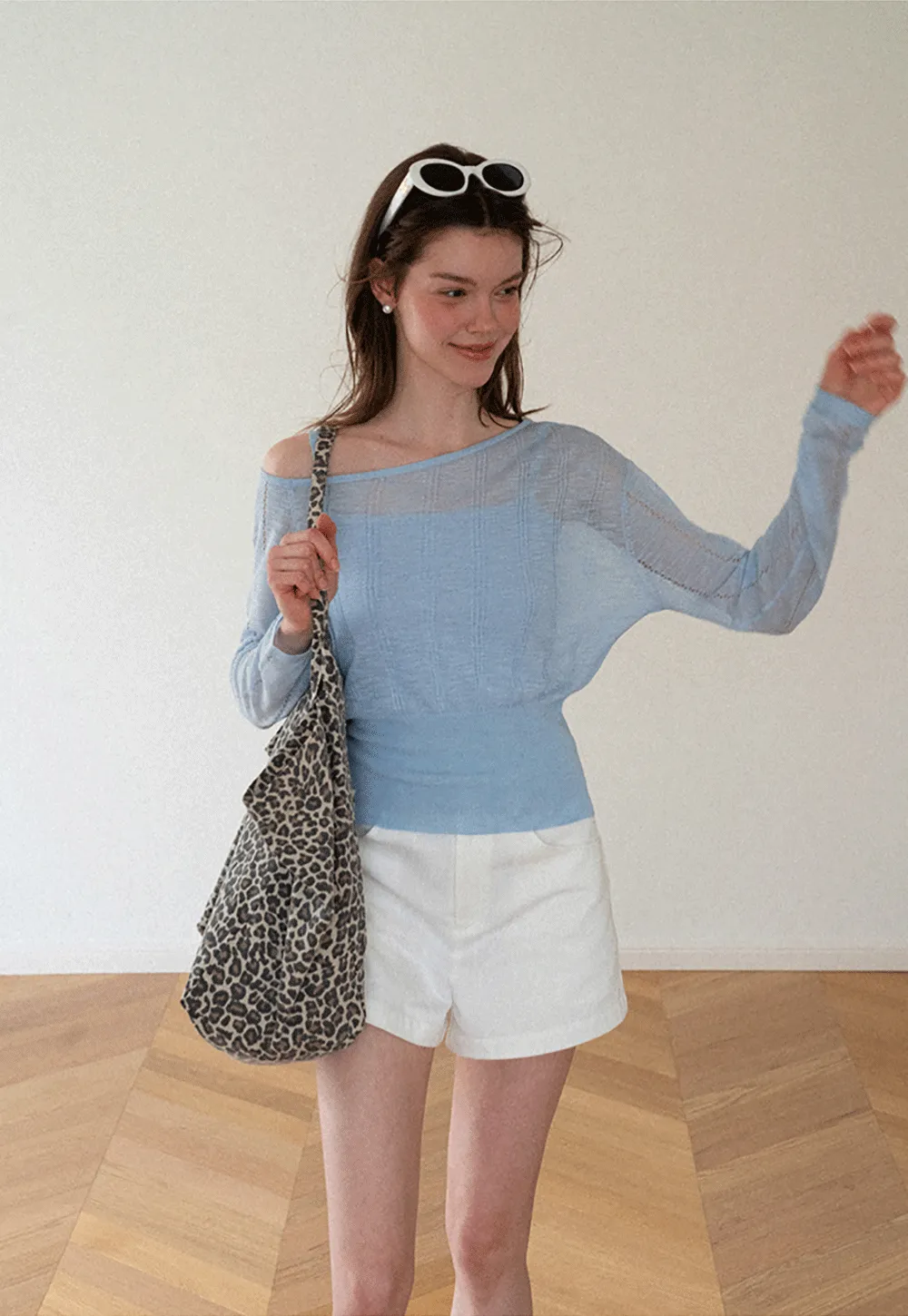 Off Shoulder Knit Sweater With Strappy Detail And Tank Top Set