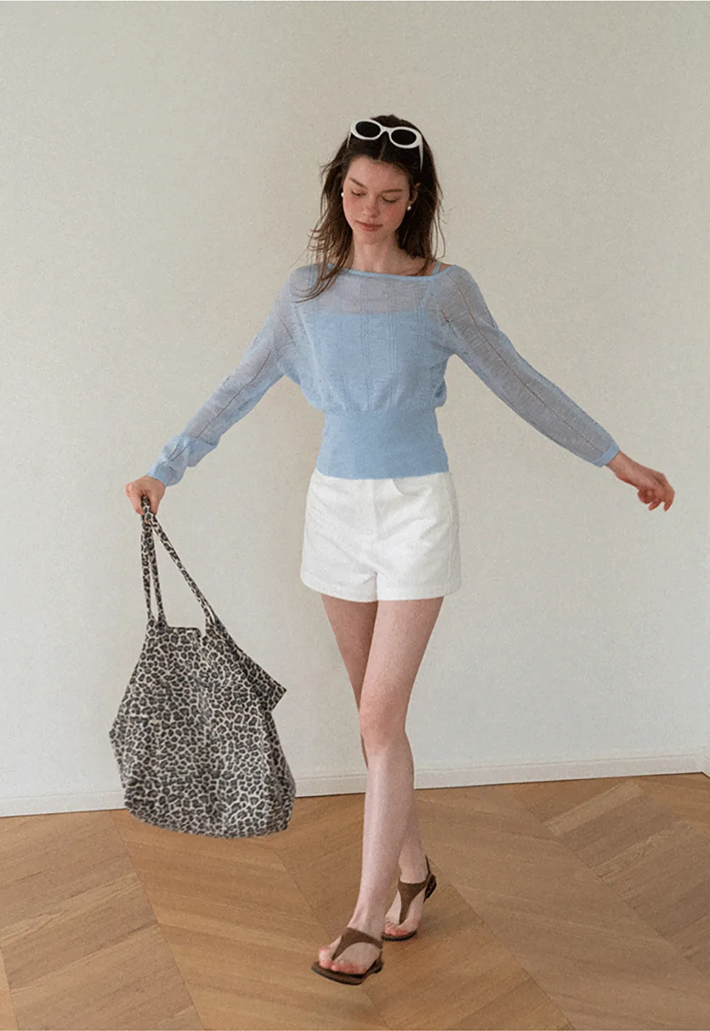 Off Shoulder Knit Sweater With Strappy Detail And Tank Top Set