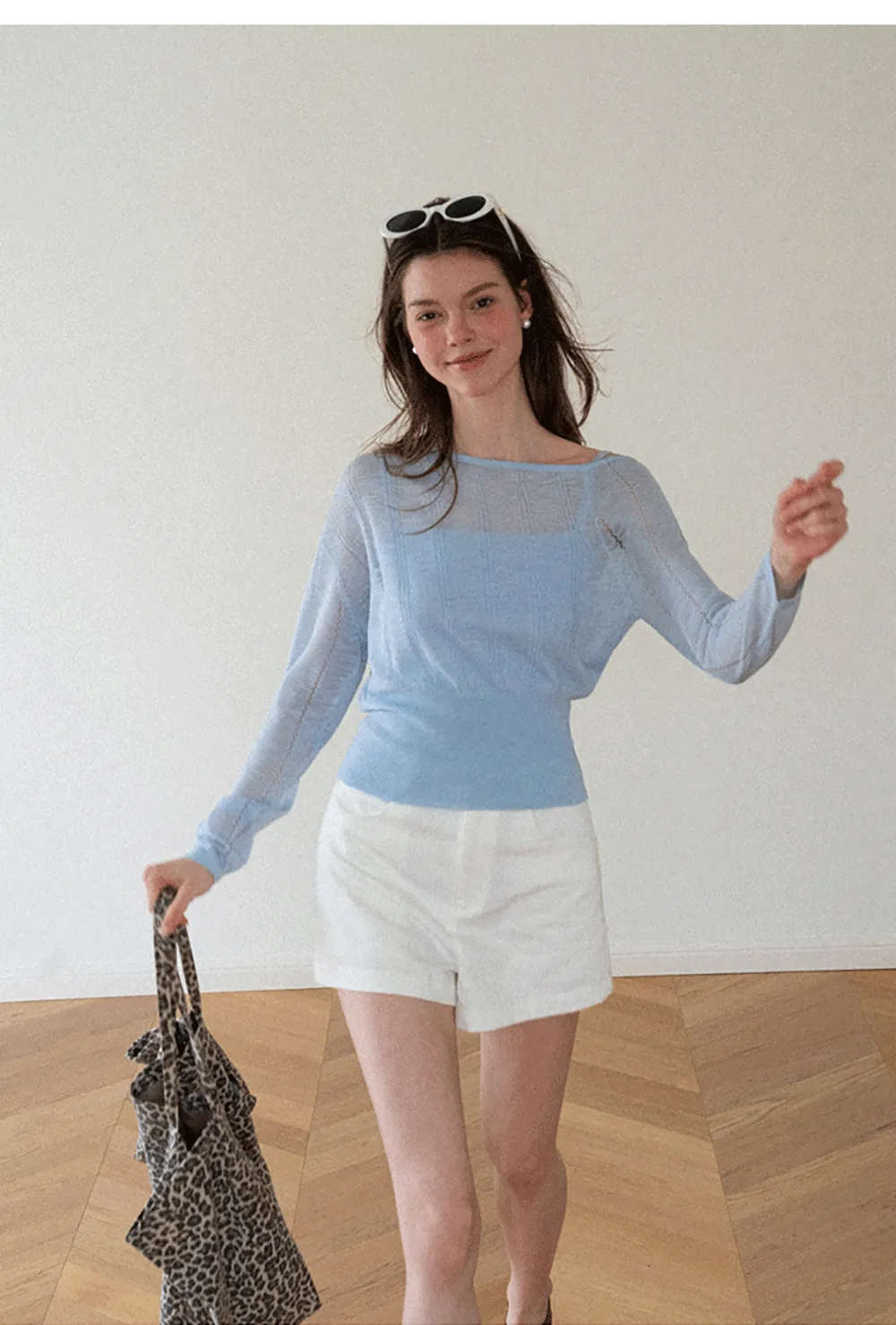 Off Shoulder Knit Sweater With Strappy Detail And Tank Top Set