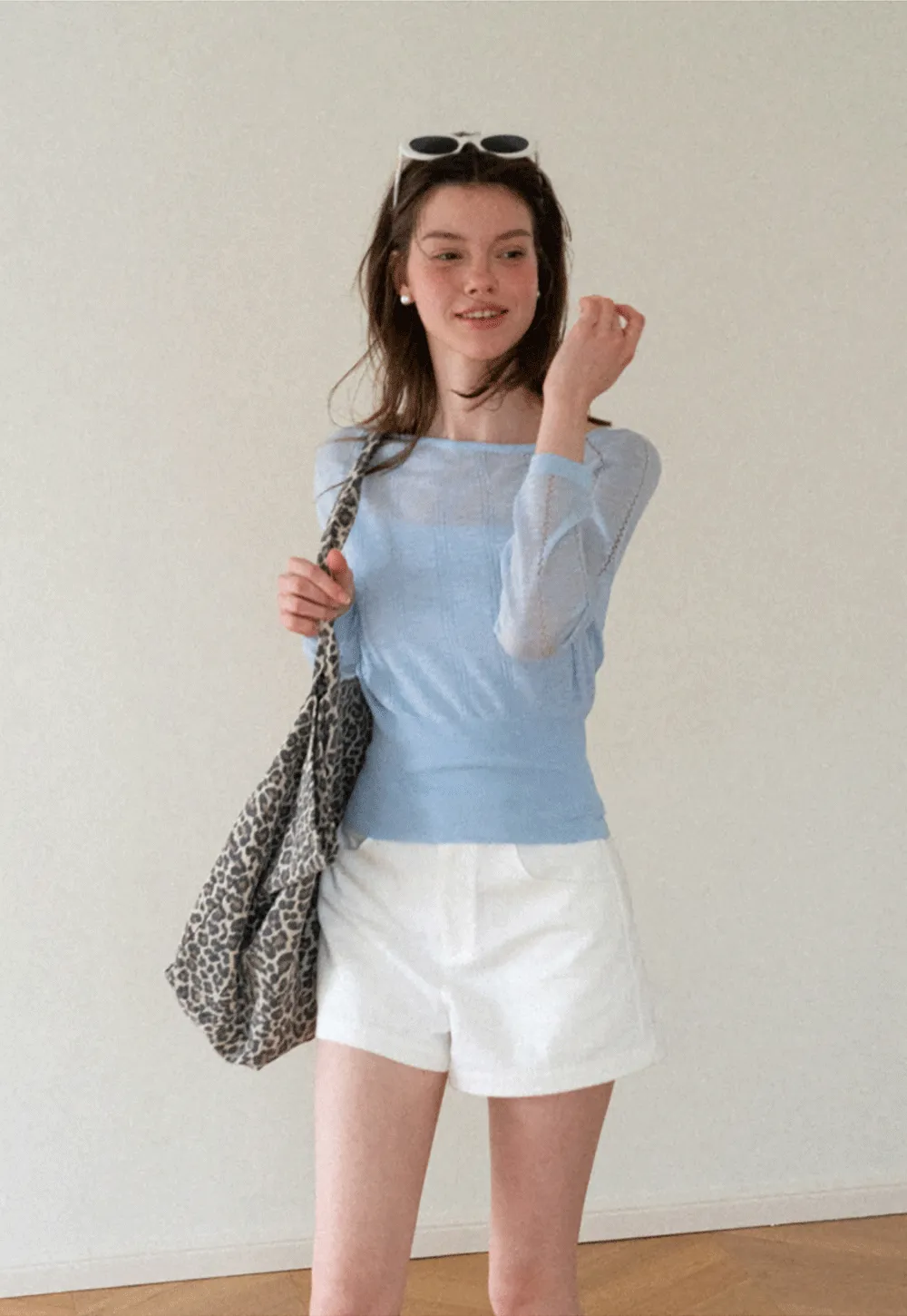 Off Shoulder Knit Sweater With Strappy Detail And Tank Top Set