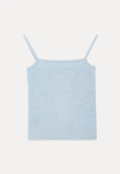 Off Shoulder Knit Sweater With Strappy Detail And Tank Top Set