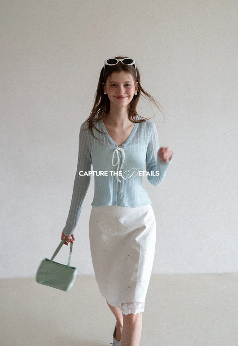 Ribbed Knit V Neck Long Sleeve Cardigan