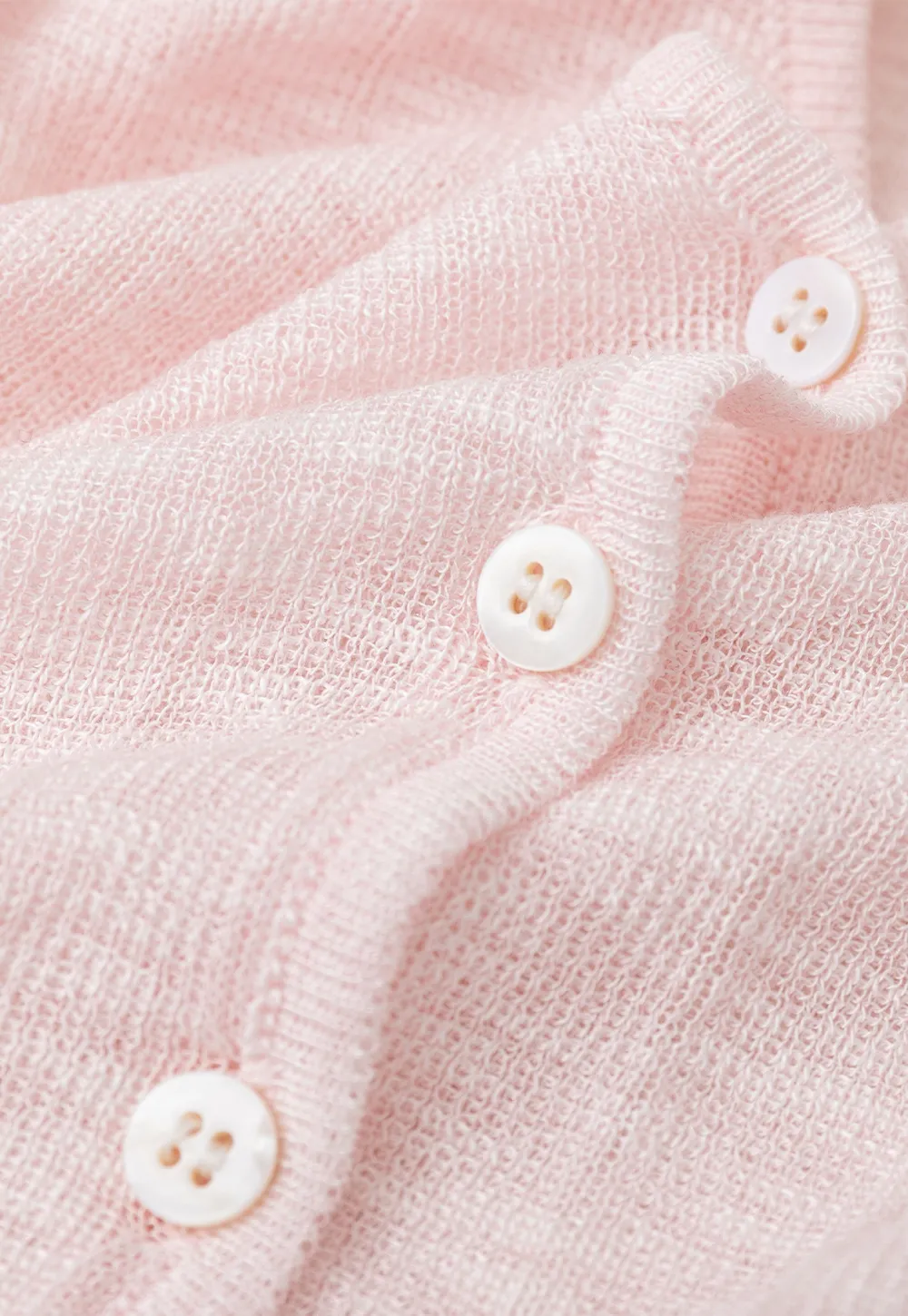 Lace Trim V Neck Long Sleeve Knit Sweater