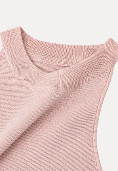 Open Back Tie Detail Knit Top