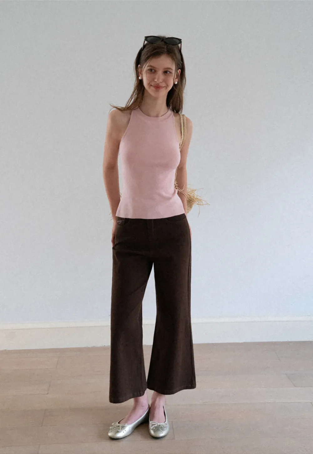 Open Back Tie Detail Knit Top