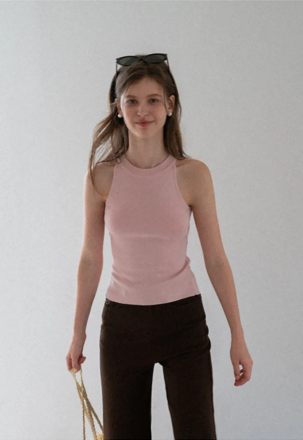 Open Back Tie Detail Knit Top