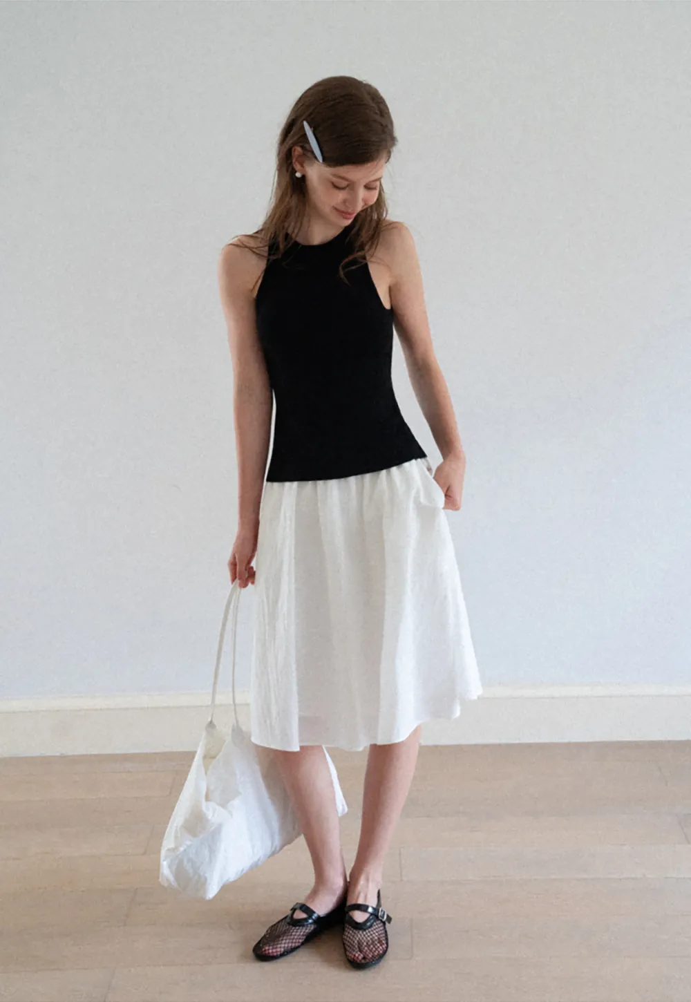 Open Back Tie Detail Knit Top