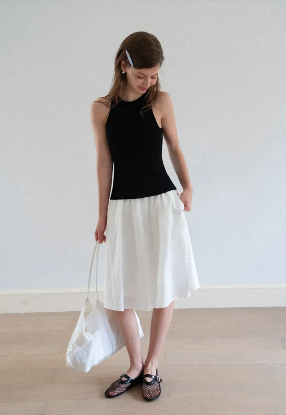 Open Back Tie Detail Knit Top