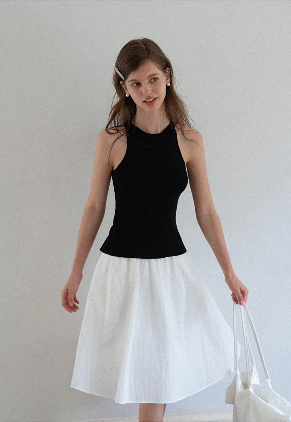 Open Back Tie Detail Knit Top
