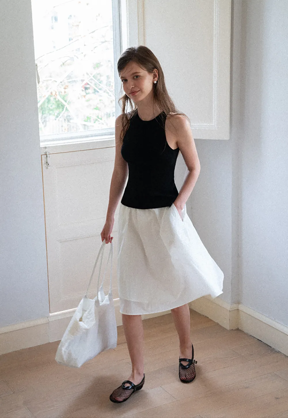 Open Back Tie Detail Knit Top