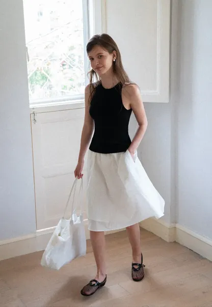 Open Back Tie Detail Knit Top