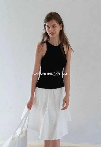 Open Back Tie Detail Knit Top