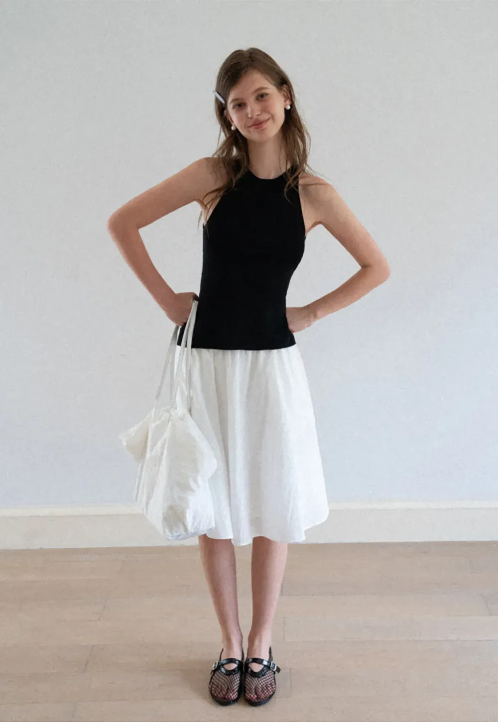 Open Back Tie Detail Knit Top