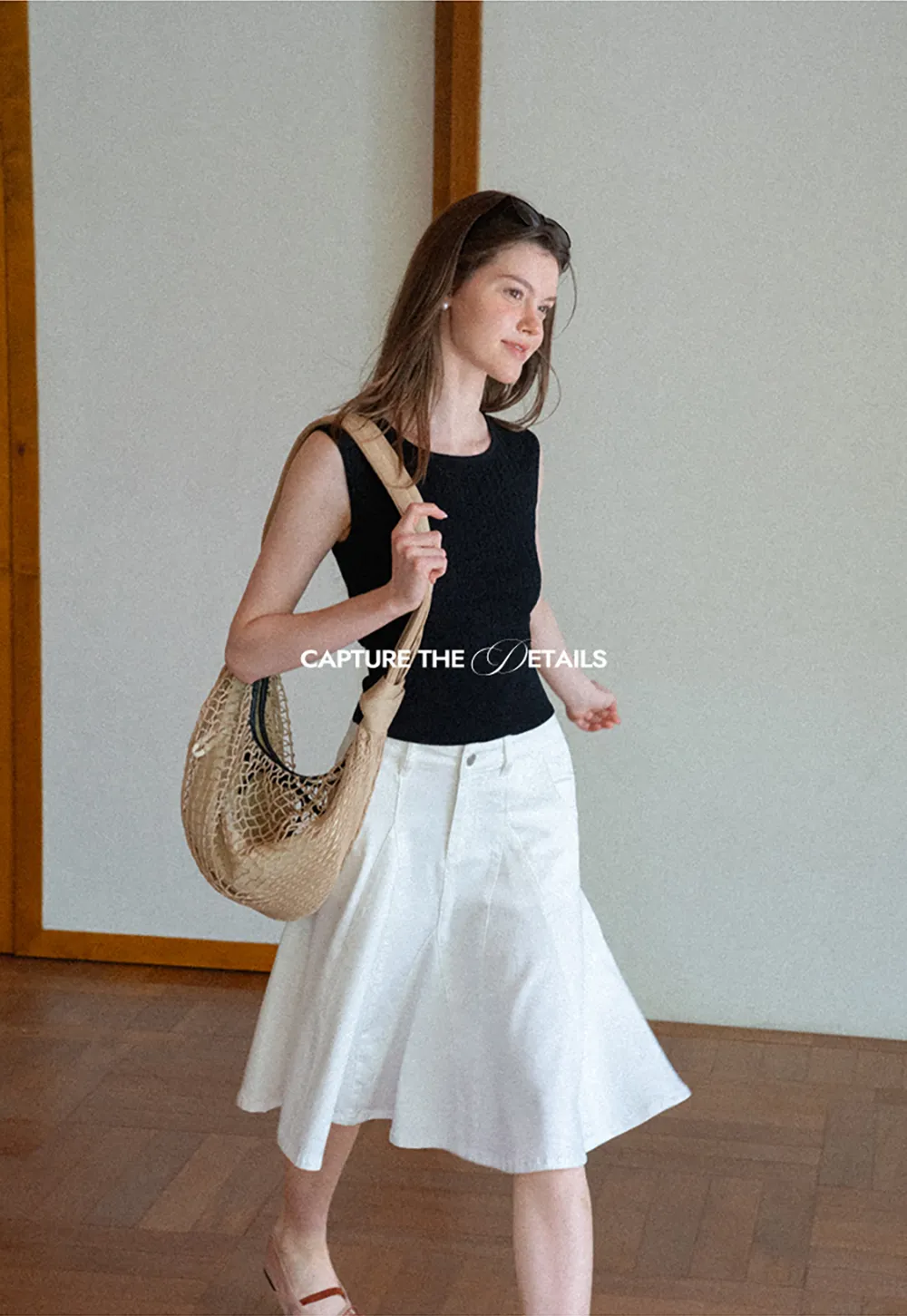 Cable Knit Cropped Sleeveless Knit Sweater