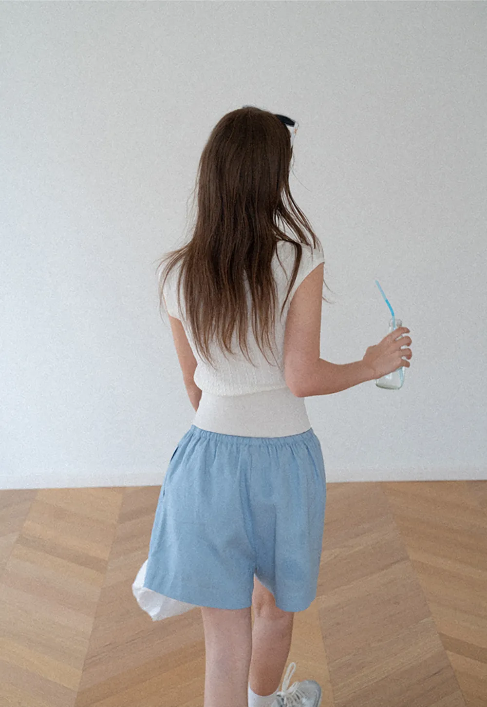 Cable Knit Cropped Sleeveless Knit Sweater