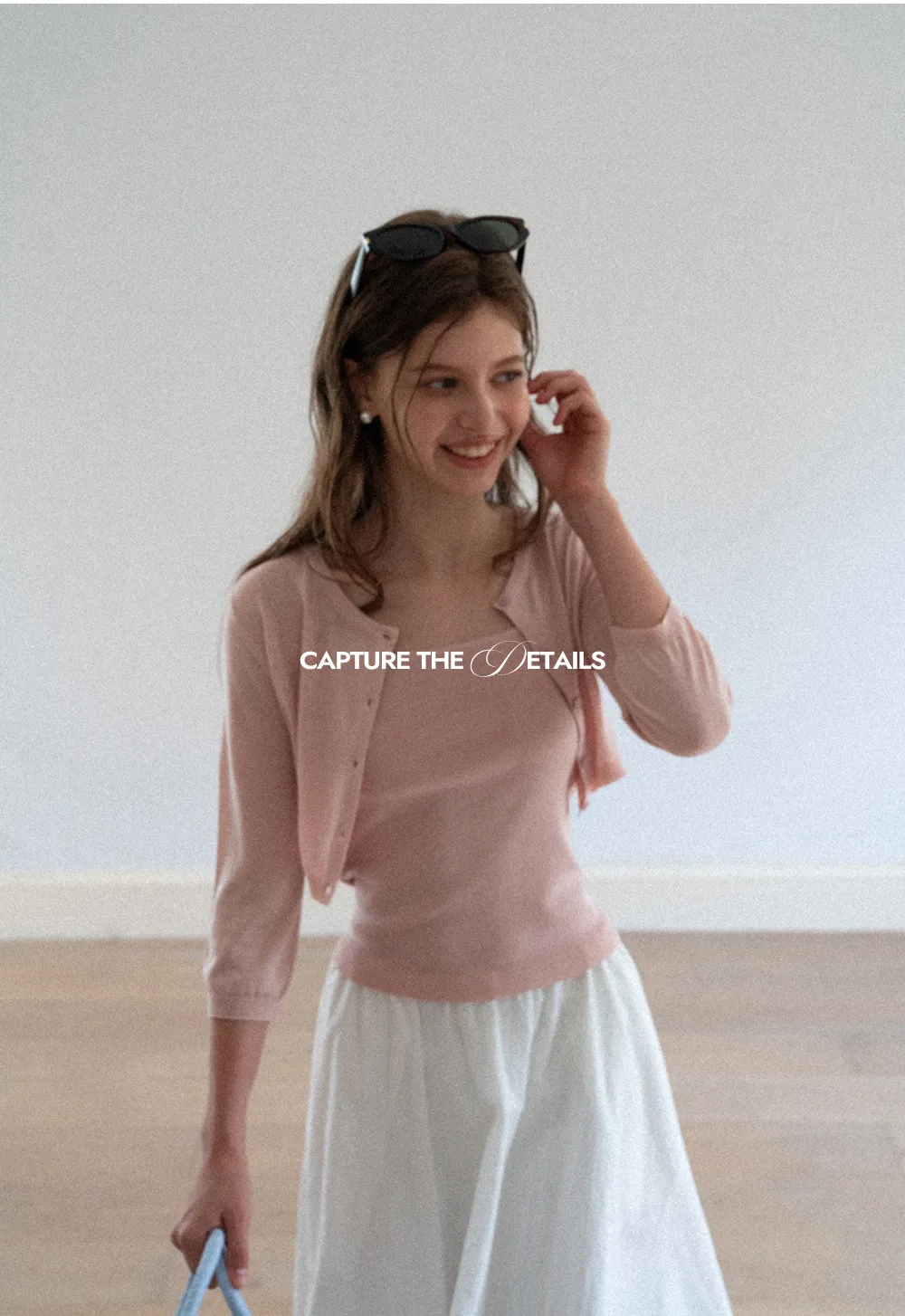 Square Neck Ribbed Knit Cardigan